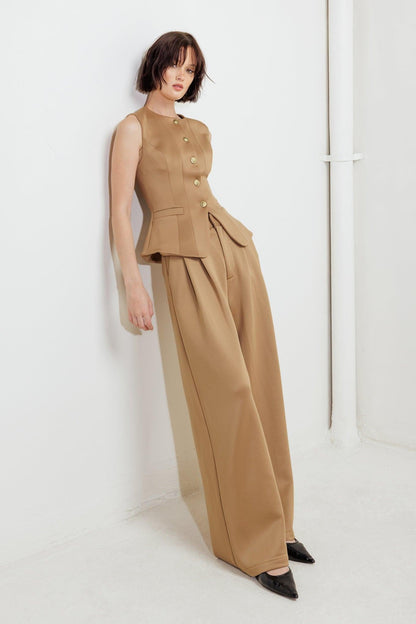Romantic Petal Woven Vest