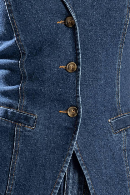 Spring Romance Denim Vest