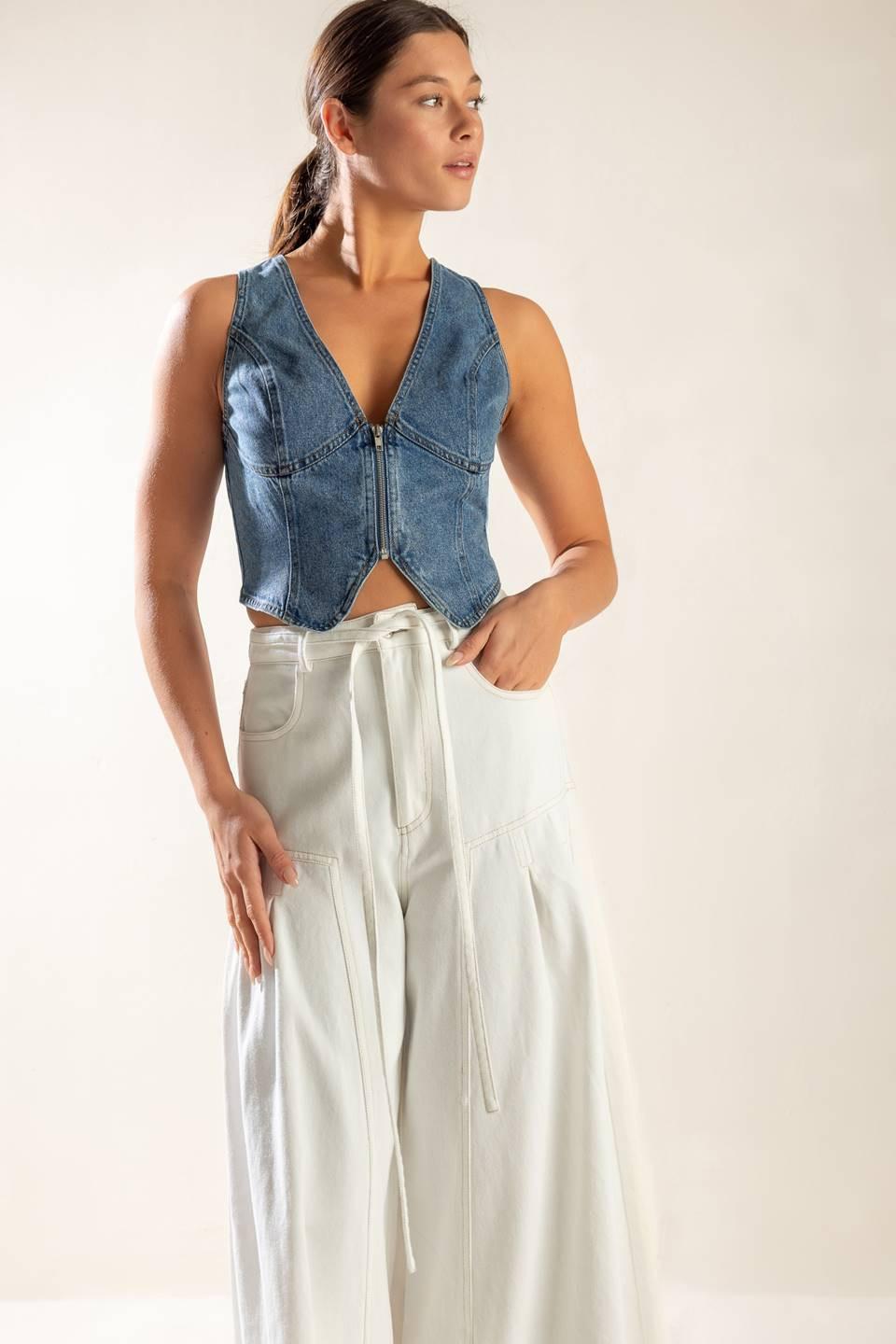 Picture Perfect Denim Vest