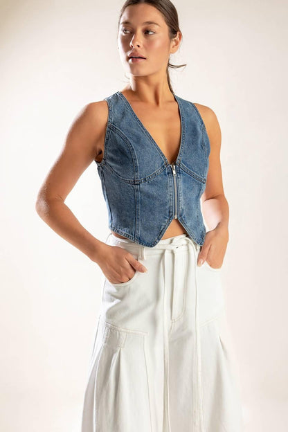 Picture Perfect Denim Vest