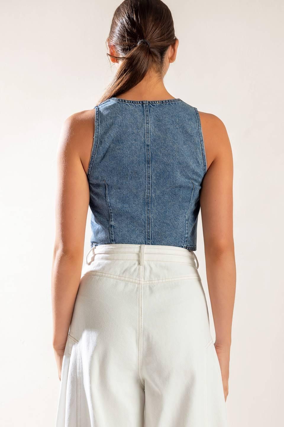 Picture Perfect Denim Vest