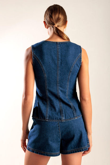 Drive-in Movie Denim Vest