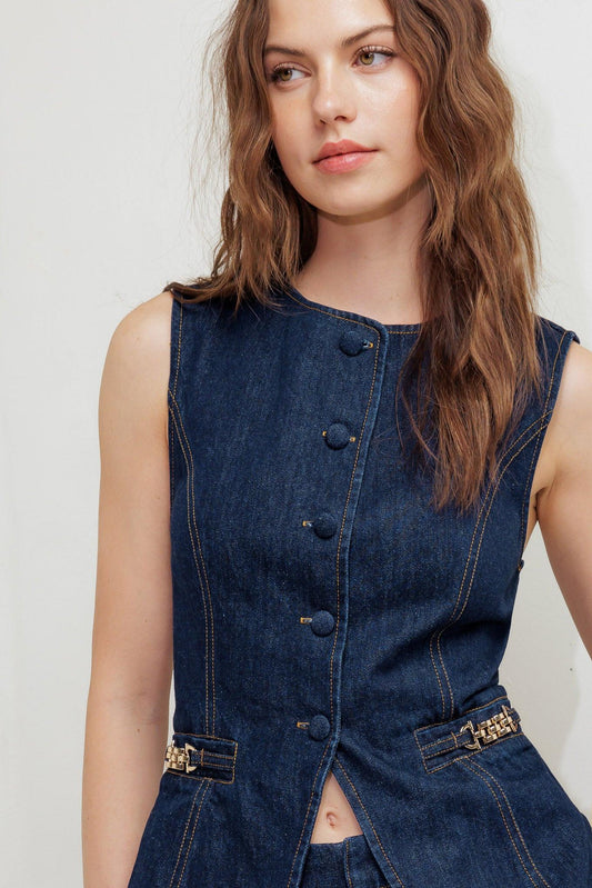 Indigo Icon Denim Vest