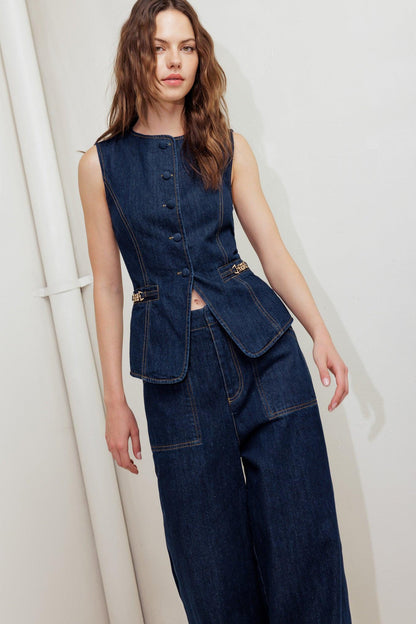 Indigo Icon Denim Vest