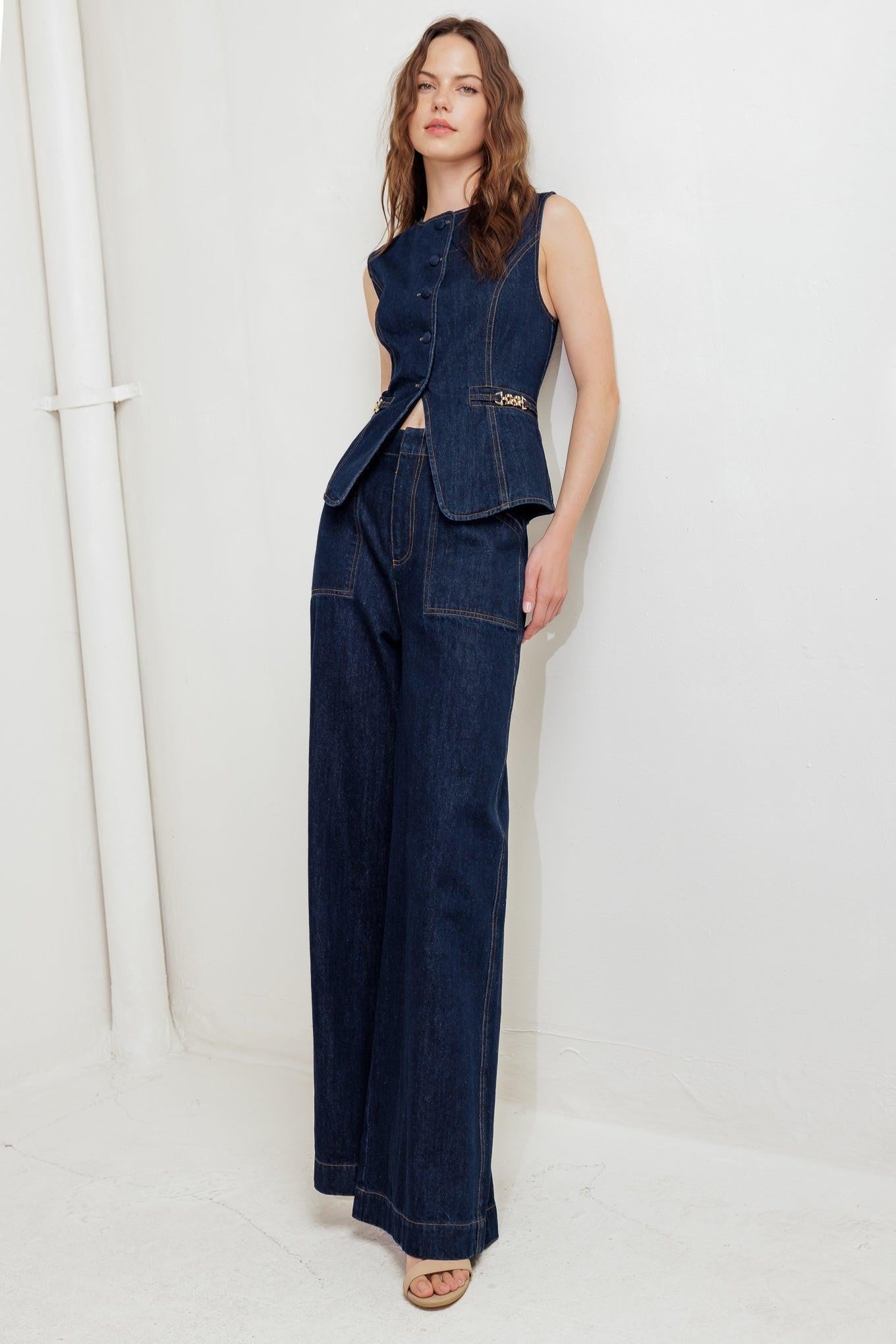 Indigo Icon Denim Vest