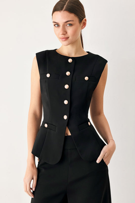 Modern Edge Woven Vest