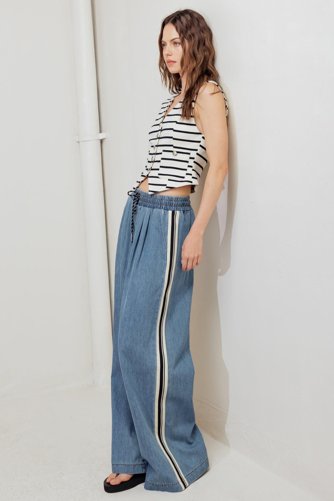 Marine Chic Woven Vest
