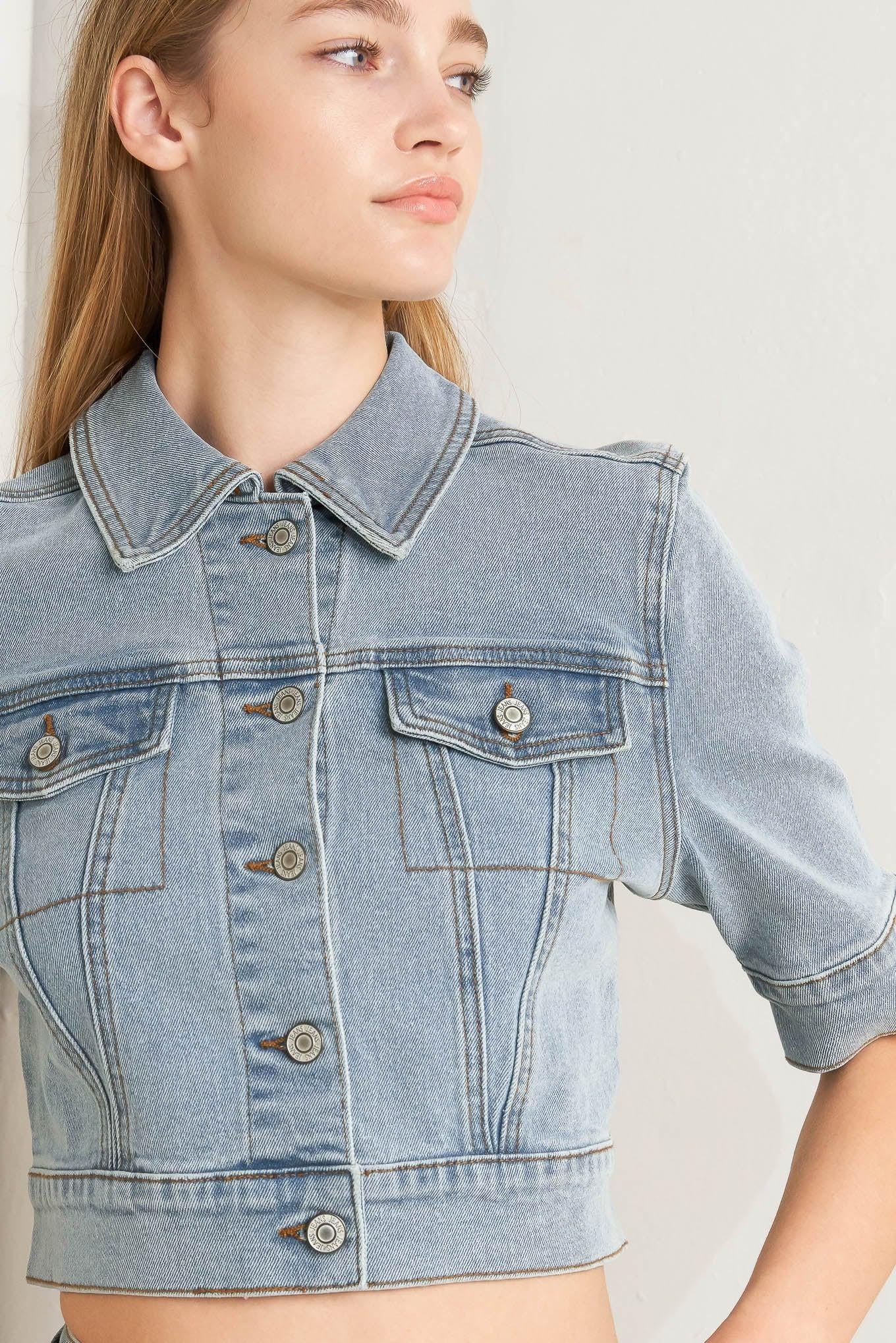 Modern Neutral Denim Jacket