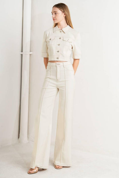 Modern Neutral Twill Jacket