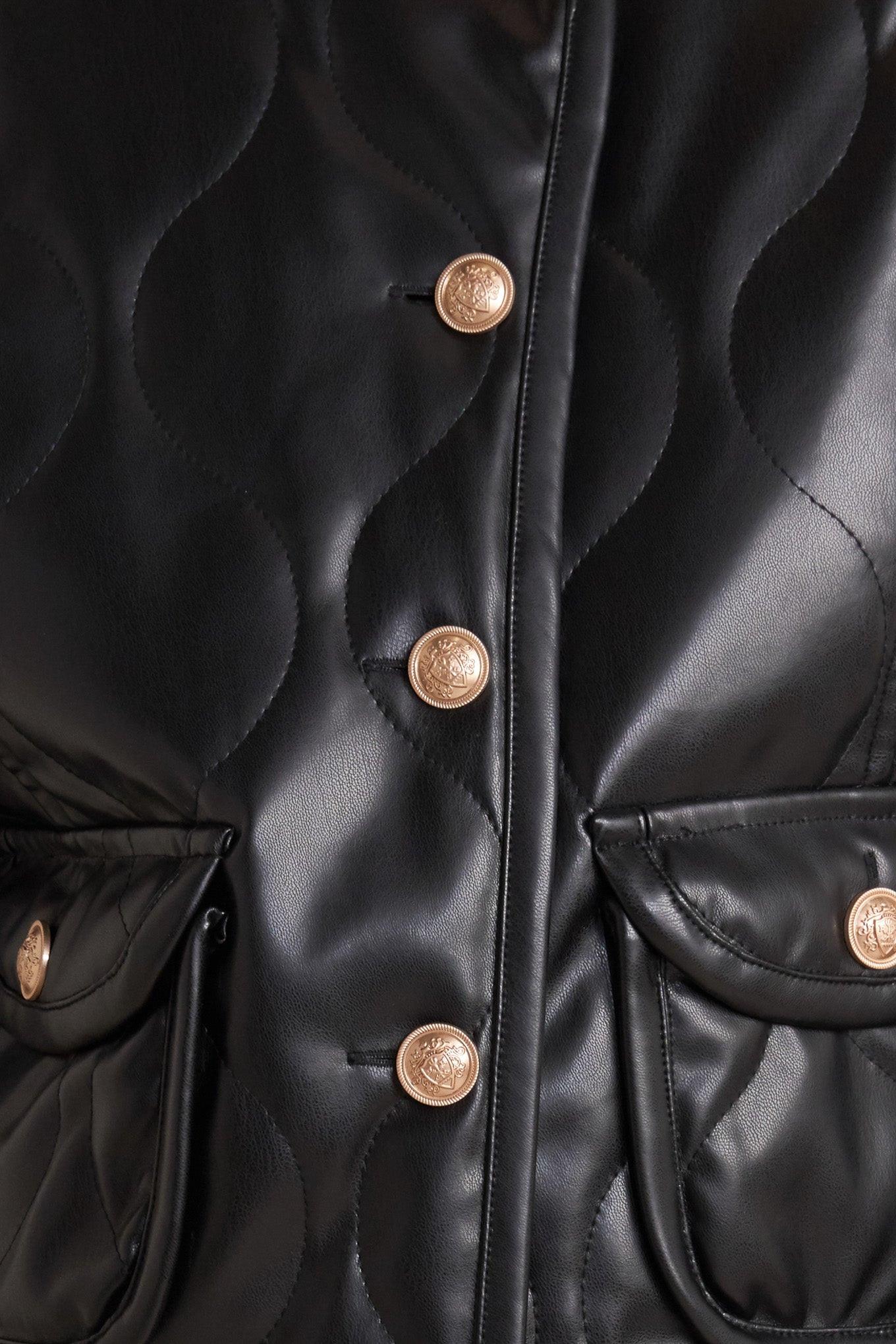 Moto Chic Faux Leather Jacket