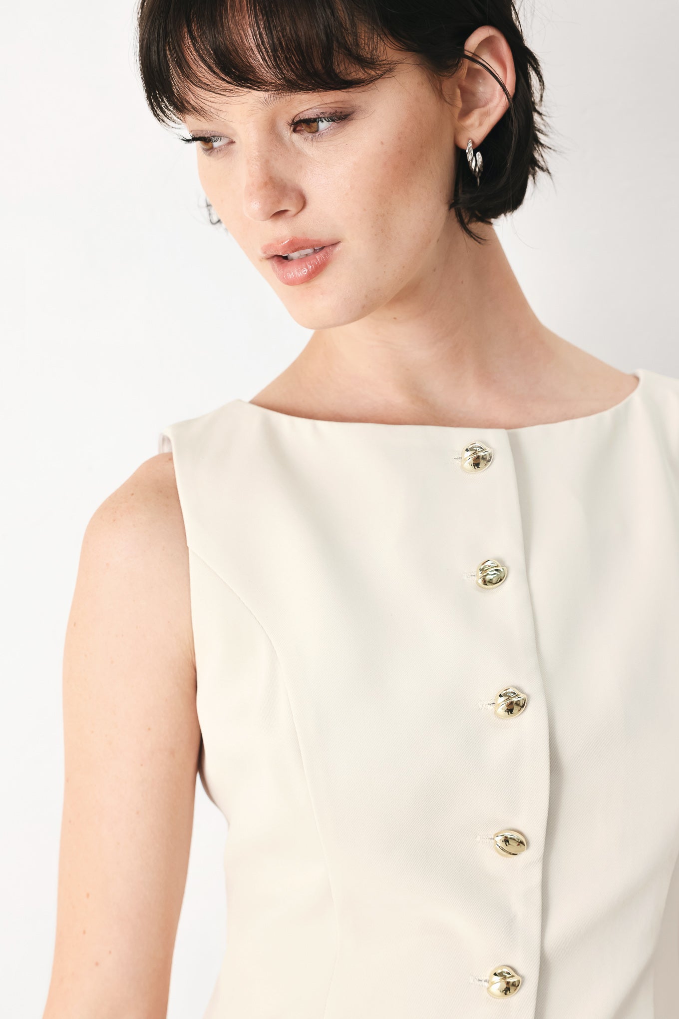 Modern Minimal Woven Vest