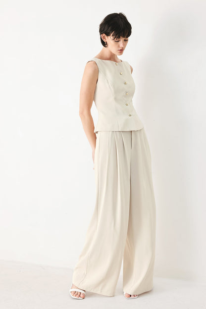 Modern Minimal Woven Vest
