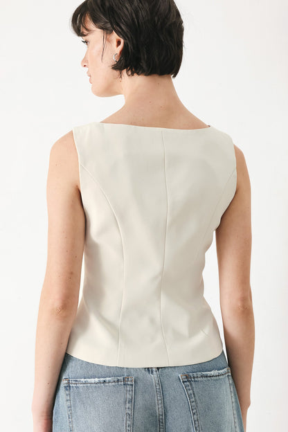 Modern Minimal Woven Vest