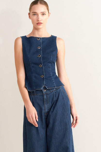 Retro Street Denim Vest