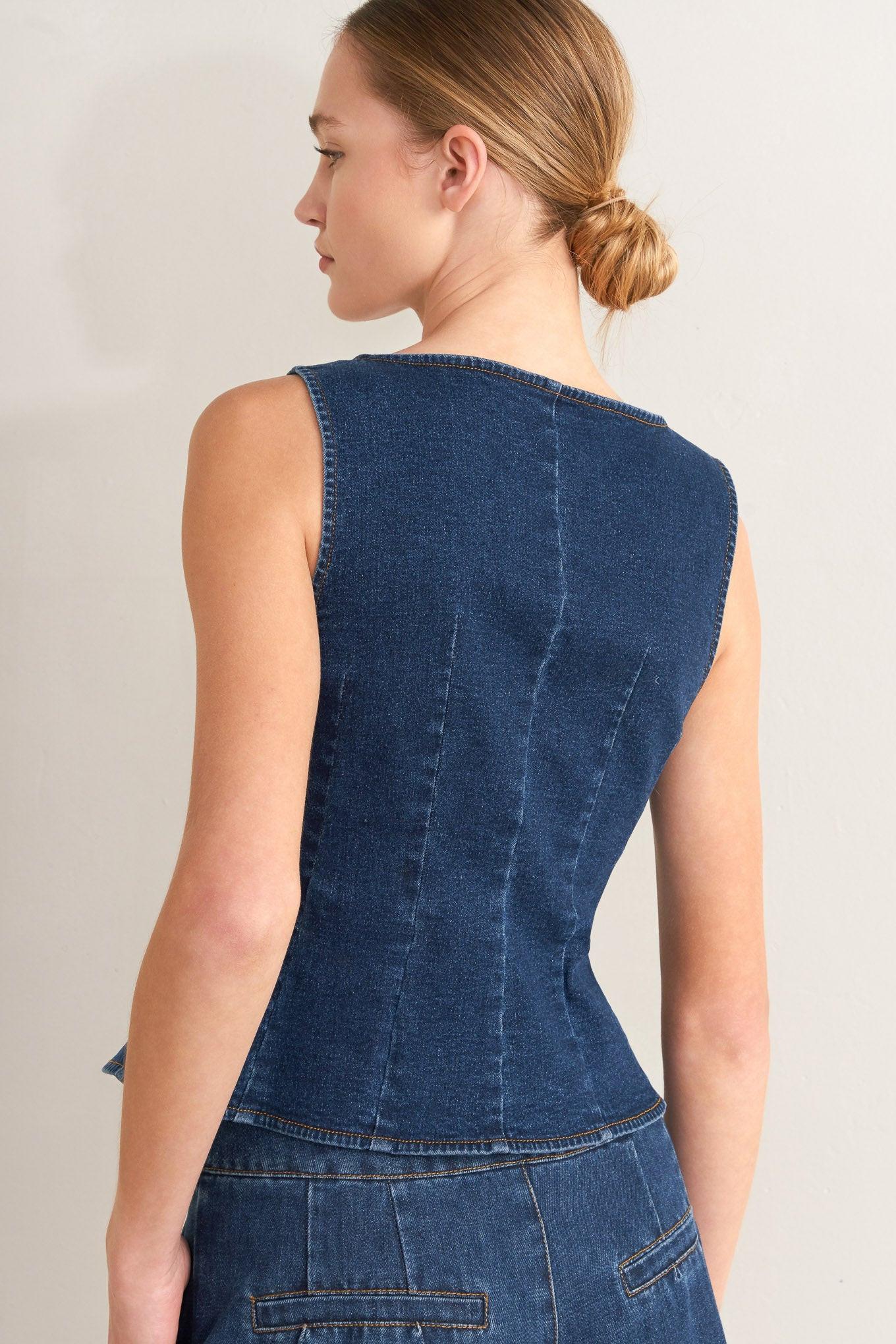 Retro Street Denim Vest