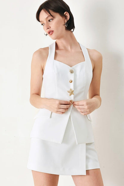Beach Glam Woven Vest