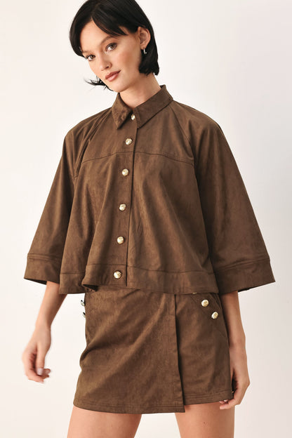 Suede Escape Cropped Jacket