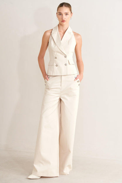 Runway Tailored Woven Vest
