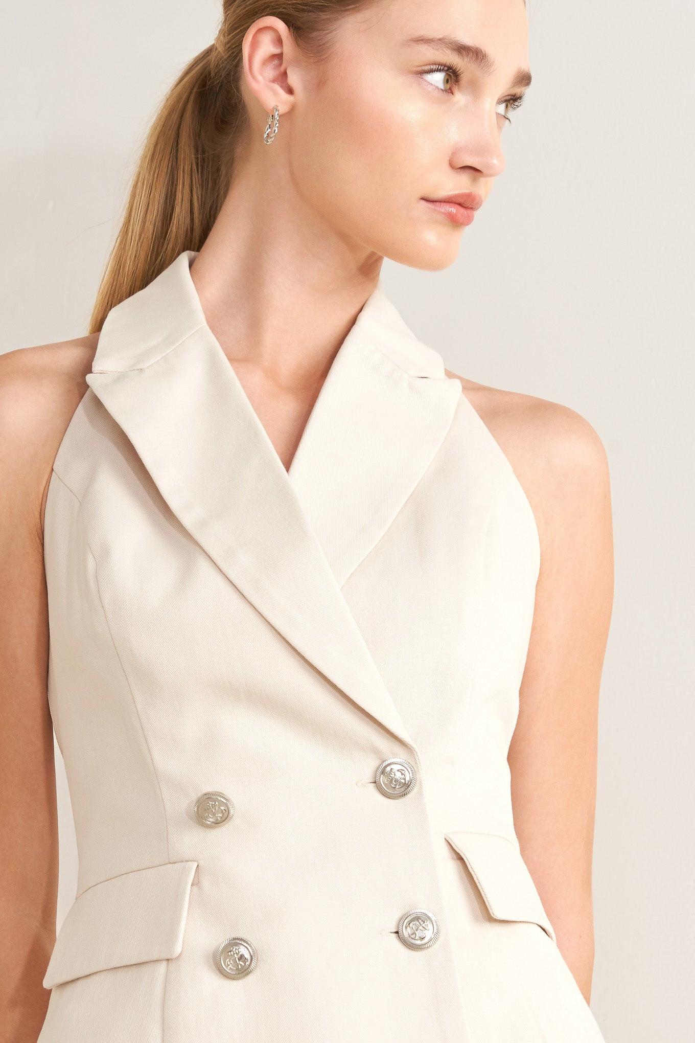 Runway Tailored Woven Vest