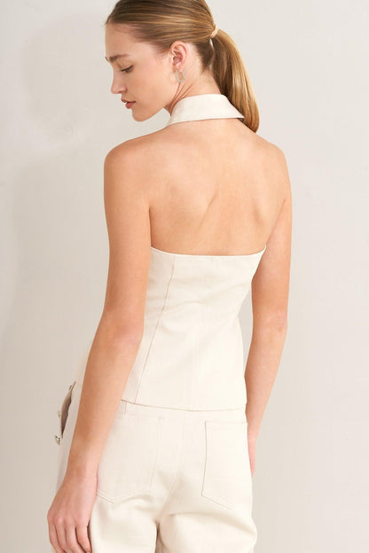 Runway Tailored Woven Vest