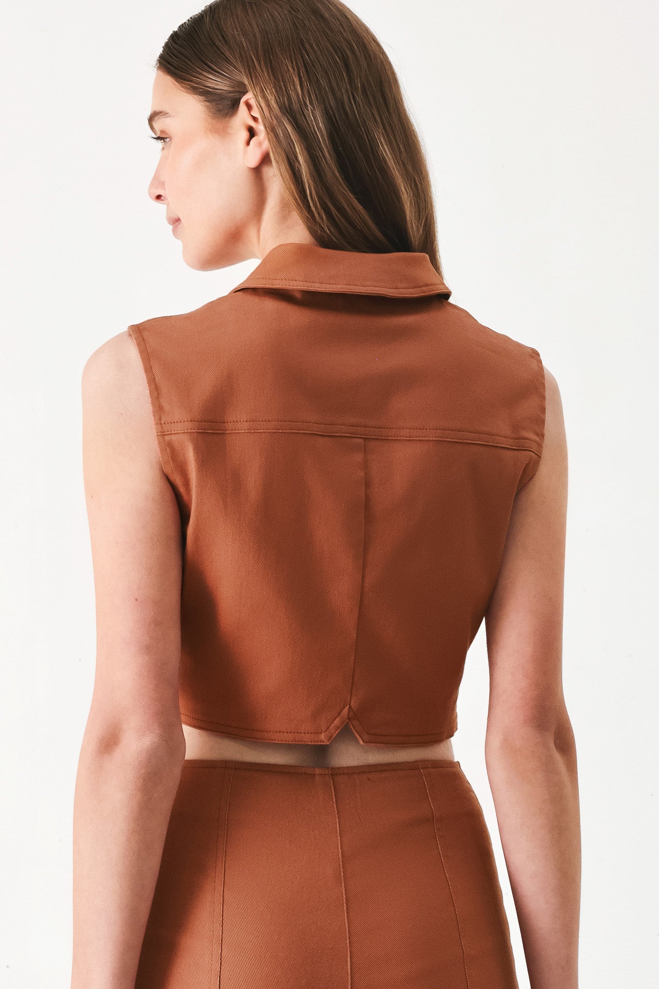 Sahara Edit Woven Crop Top