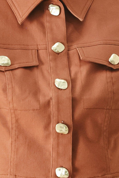 Sahara Edit Woven Crop Top