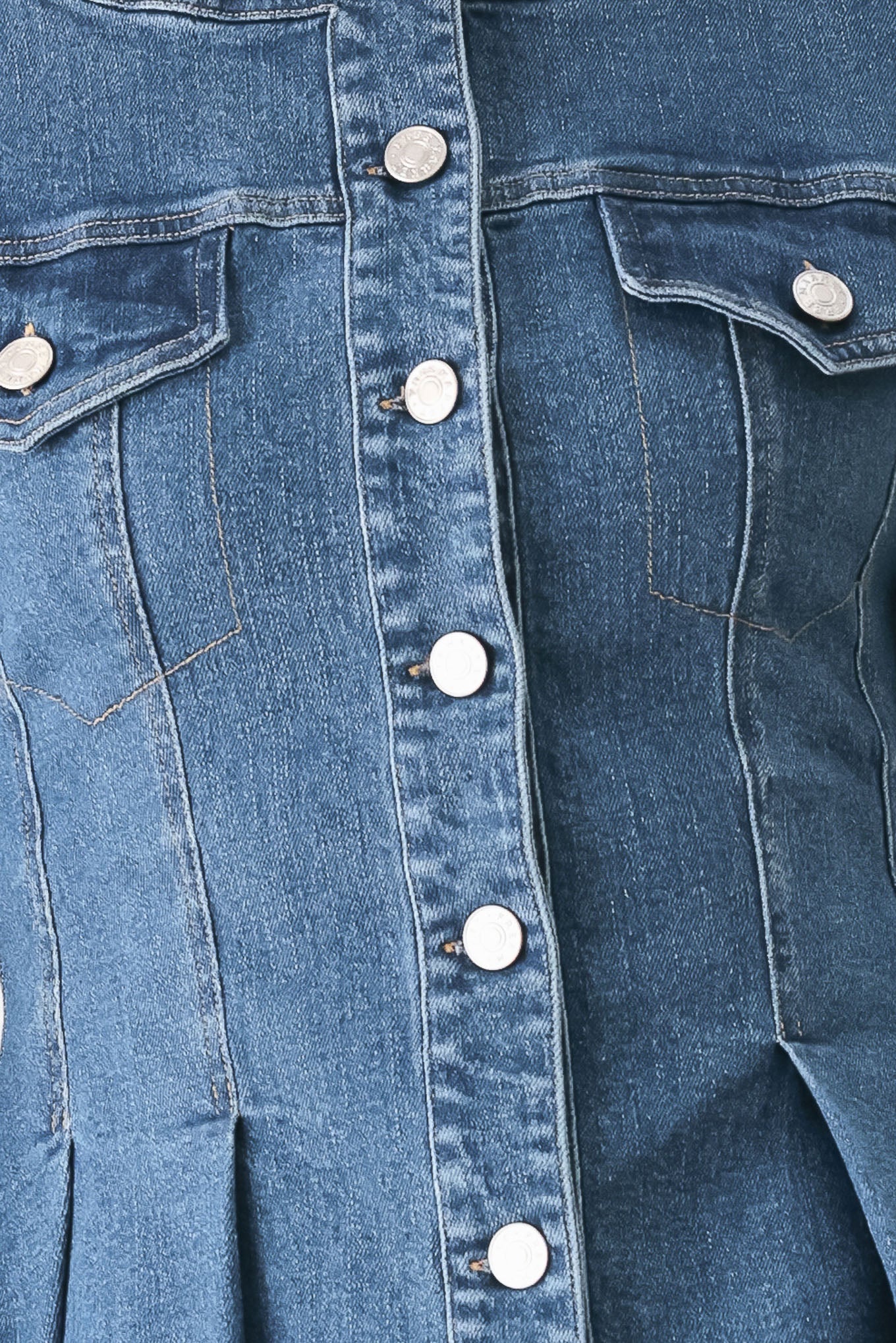 Briar Blue Flared Denim Jacket