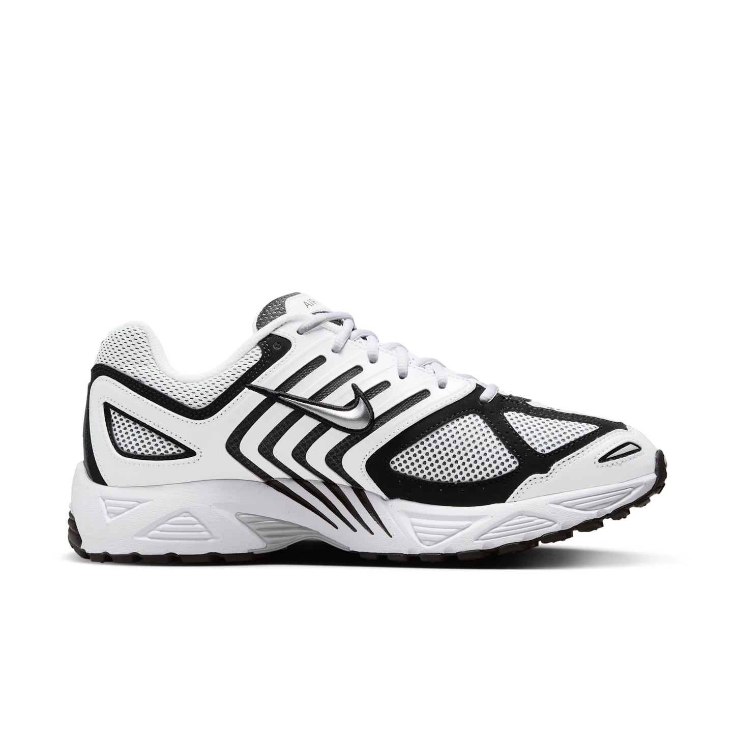 White/Metallic Silver-Black-