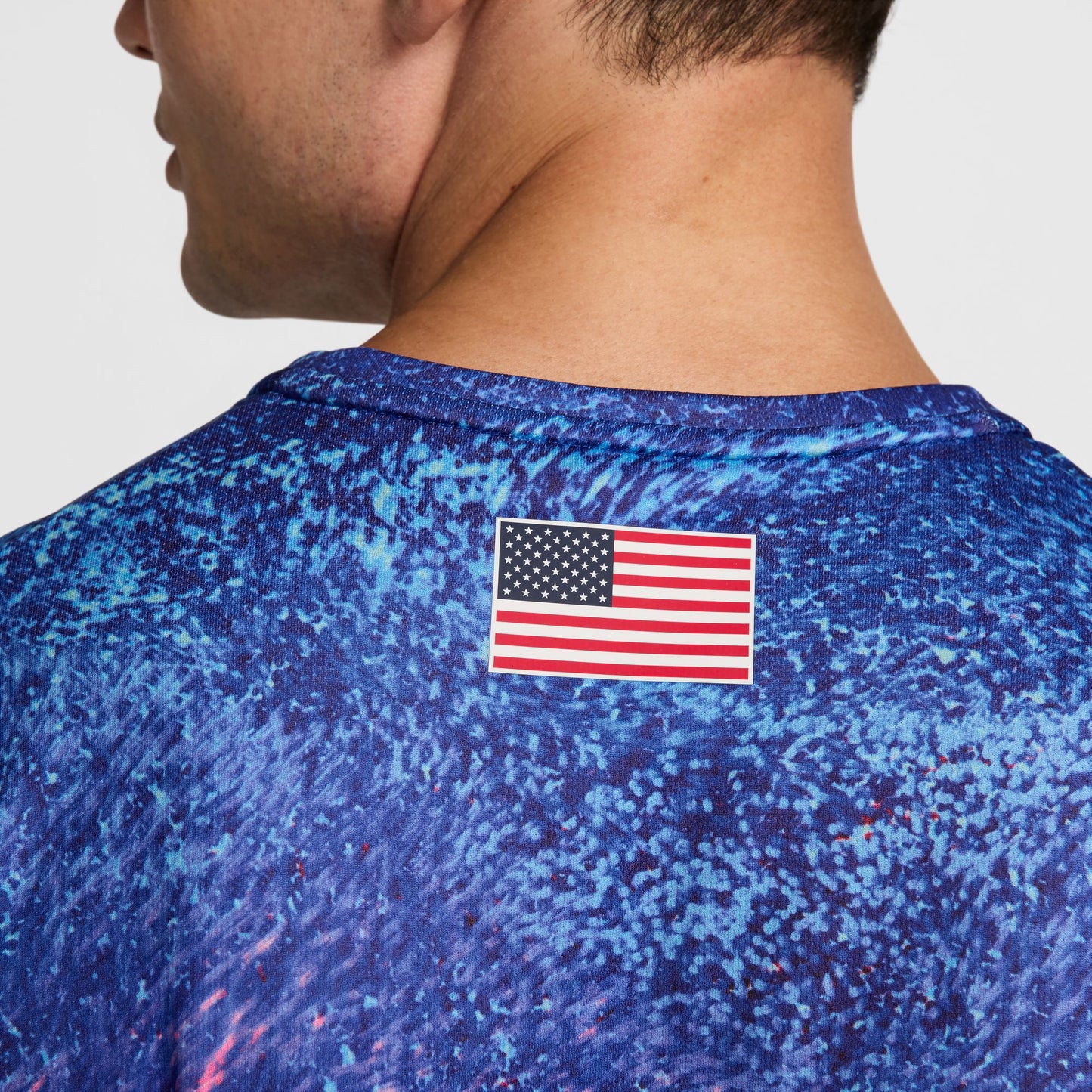 Nike Men's Dri-Fit Usa Miler Printed Running T-Shirt