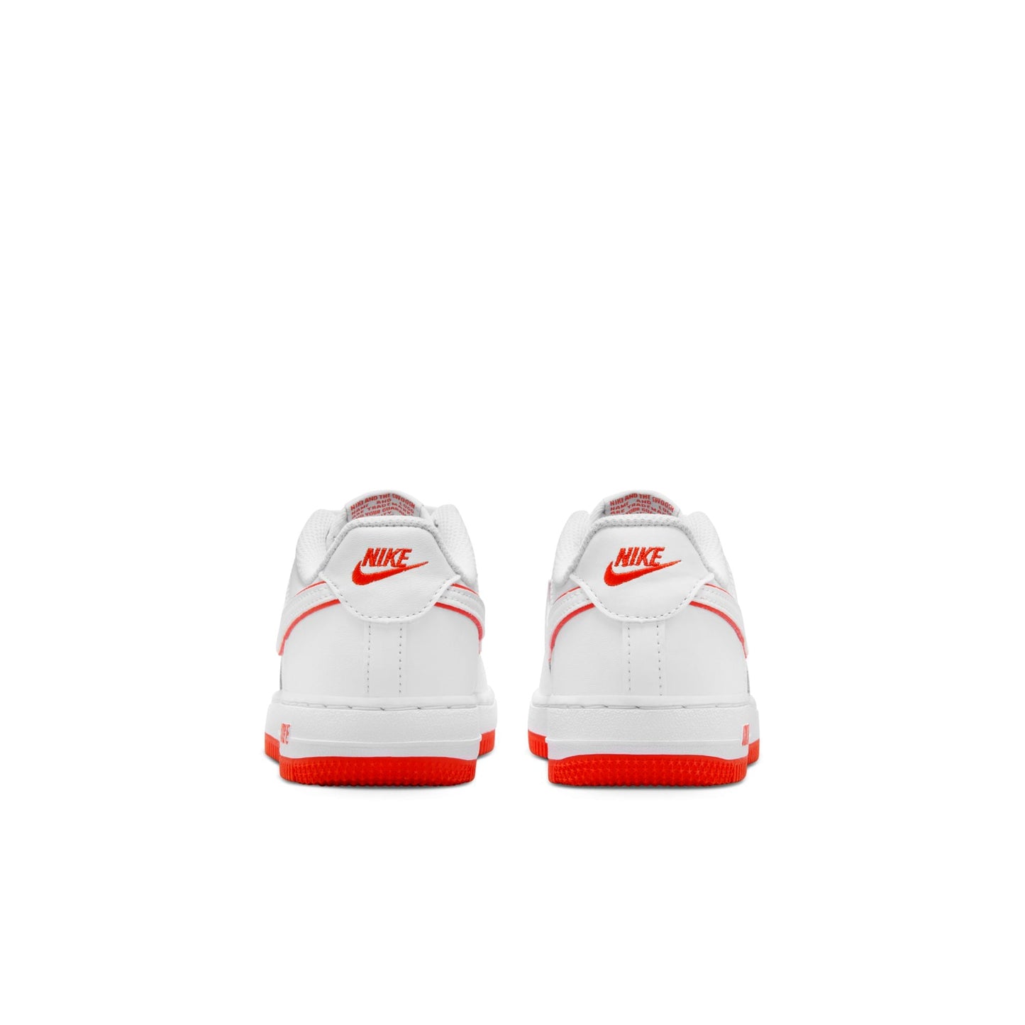 Nike Preschool Air Force 1 Low 'White Picante Red Ps' Sneakers