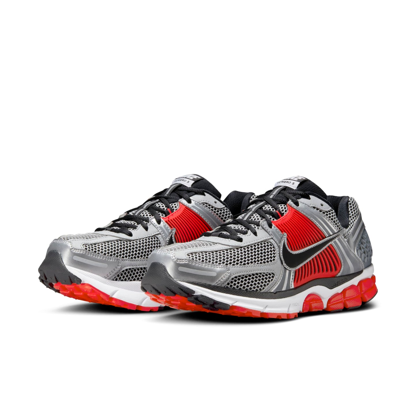 Nike Men's Zoom Vomero 5 'Bright Crimson Metallic Silver' Sneakers
