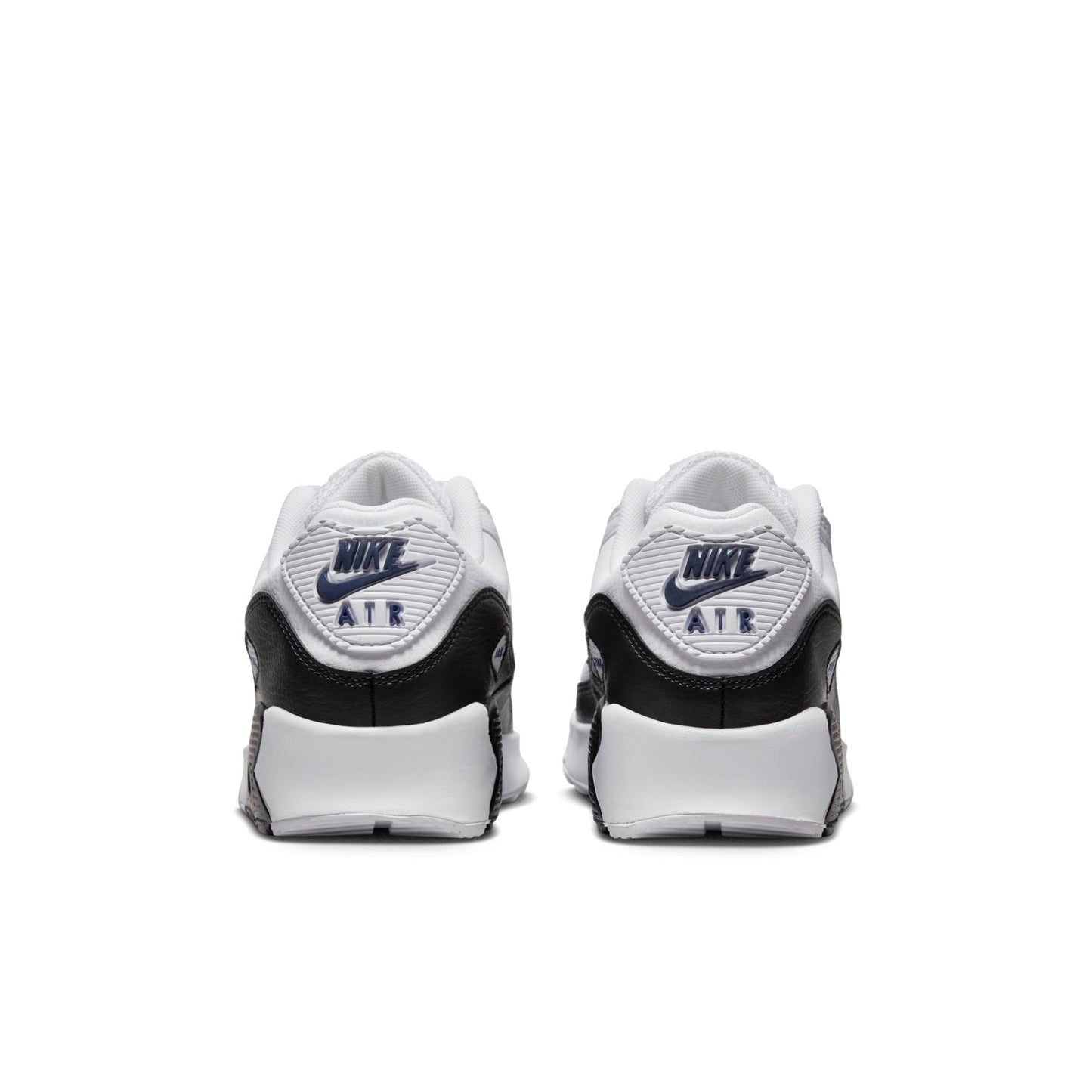 Nike Grade School Air Max 90 'Double Swoosh White Black Gold Royal Gs' Sneakers