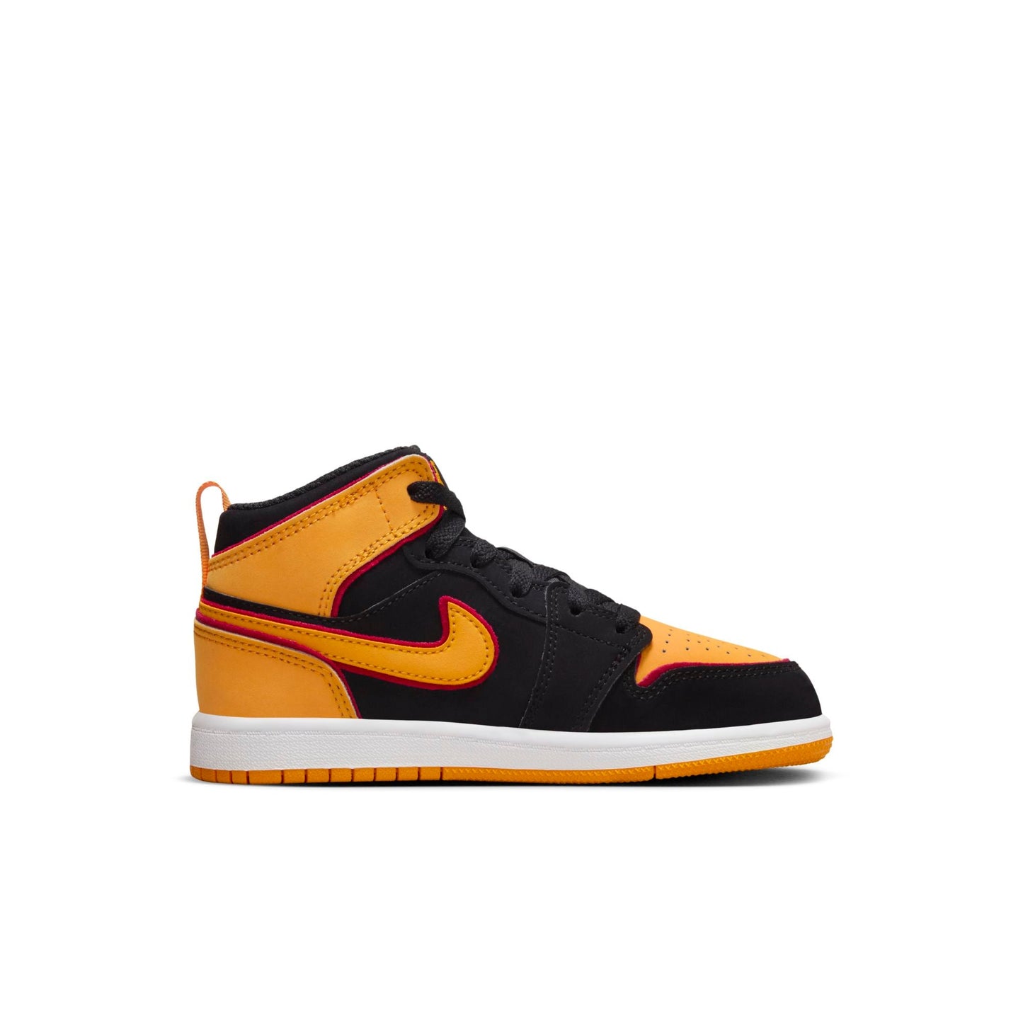 Preschool Air Jordan Retro 1 Mid Se 'Black Vivid Orange' (Ps)
