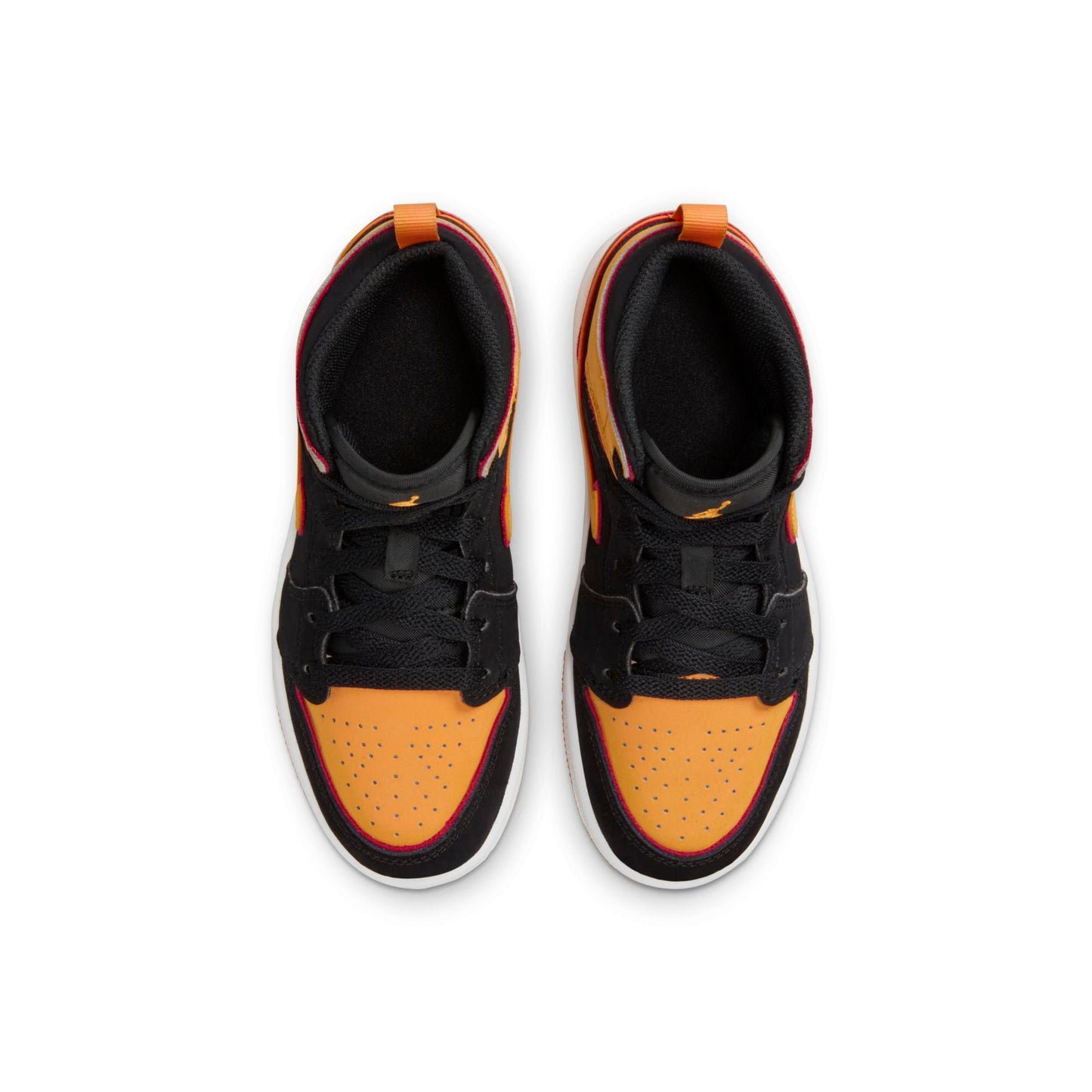Preschool Air Jordan Retro 1 Mid Se 'Black Vivid Orange' (Ps)