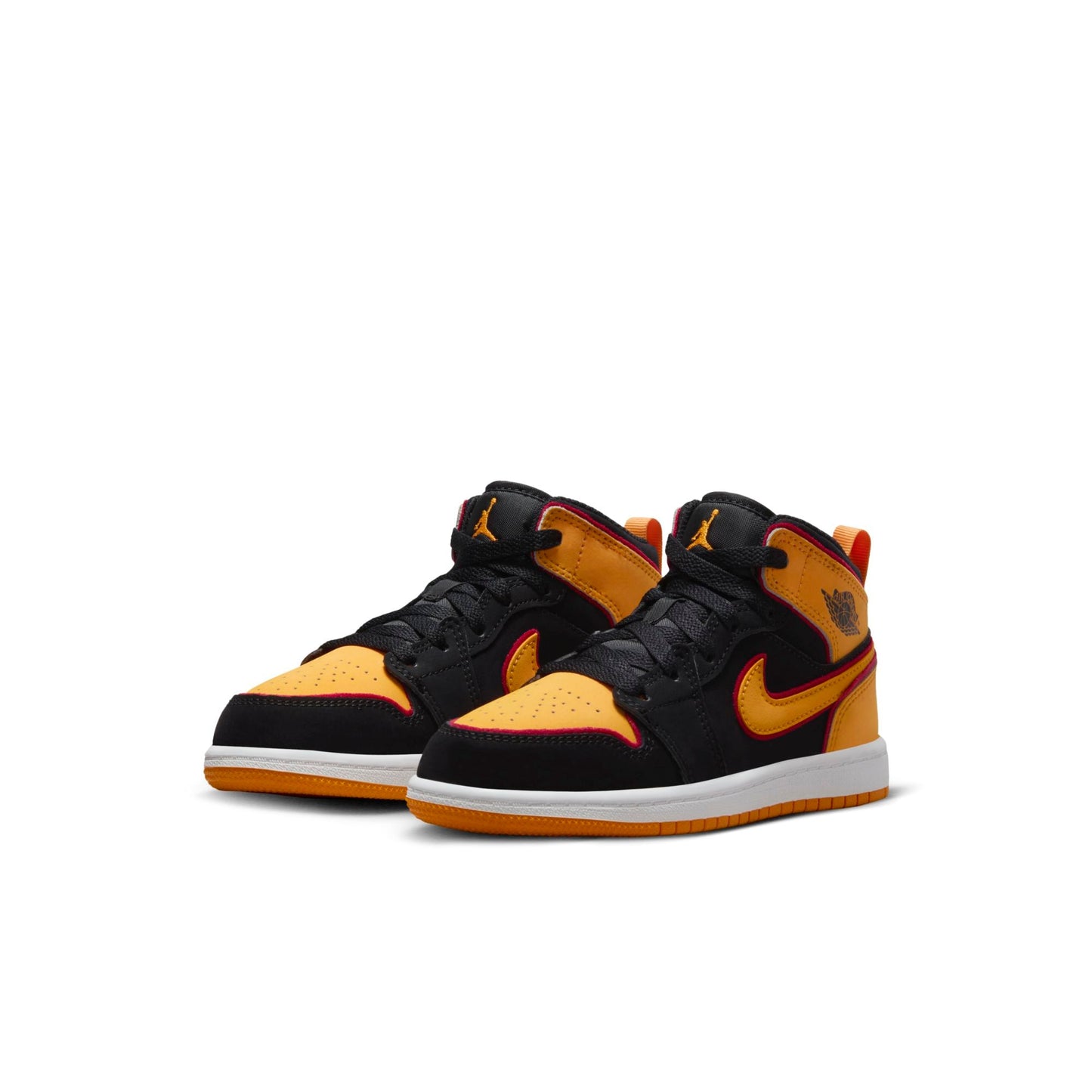 Preschool Air Jordan Retro 1 Mid Se 'Black Vivid Orange' (Ps)