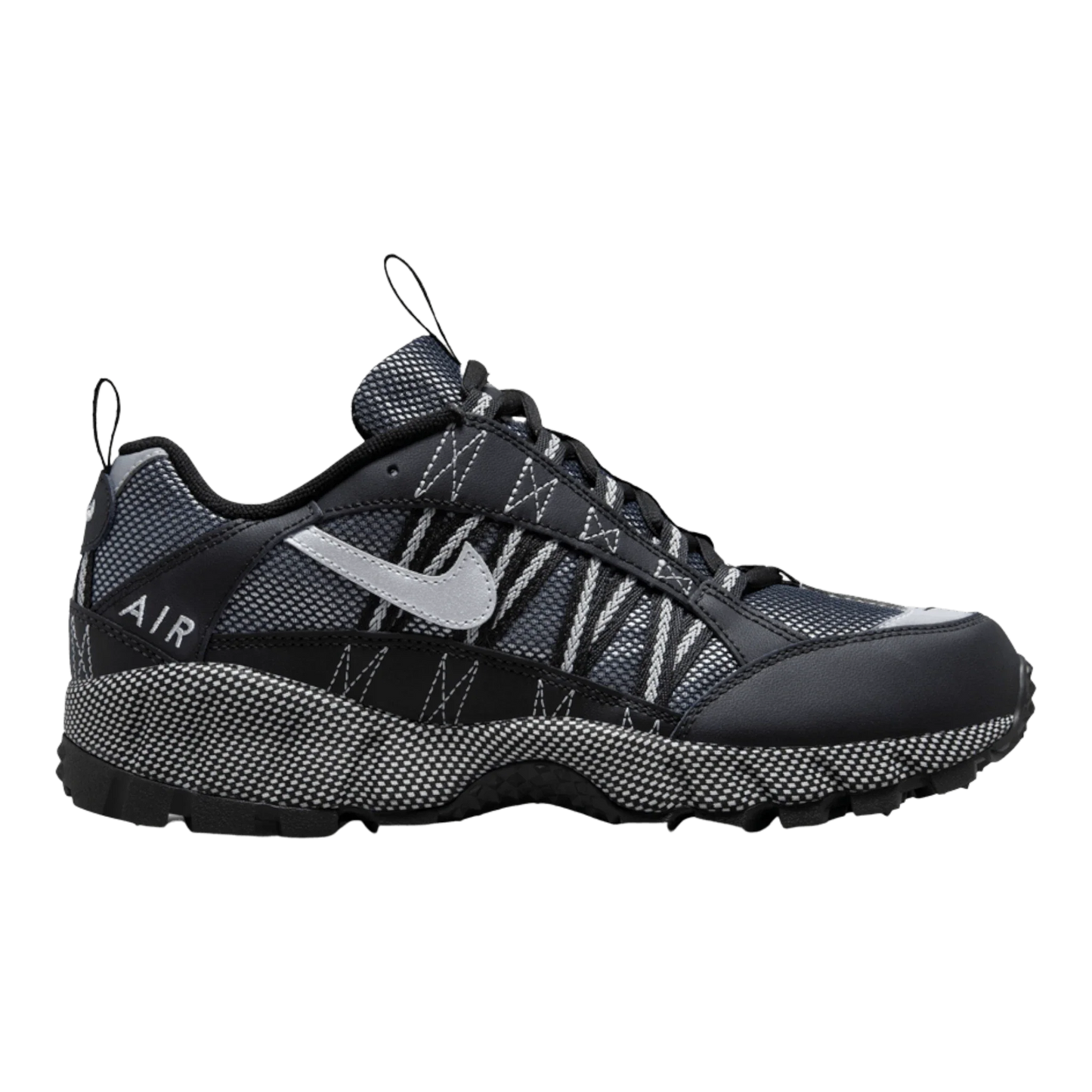 Nike Air Humara Women's Sneakers — Oreo Black & Metallic Silver Low-Top
