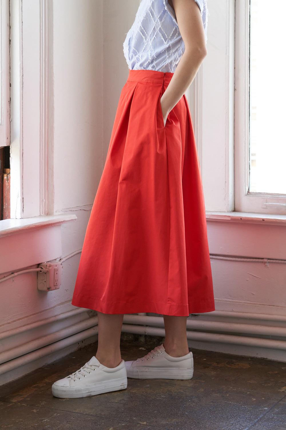 Love of Mine Woven Midi Skirt