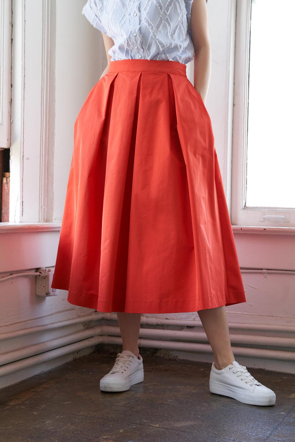 Love of Mine Woven Midi Skirt