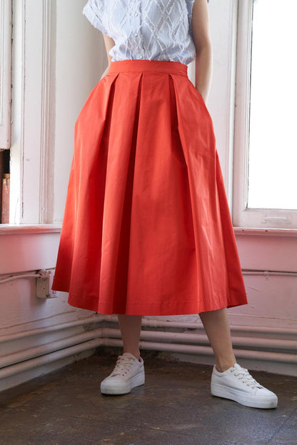 Love of Mine Woven Midi Skirt