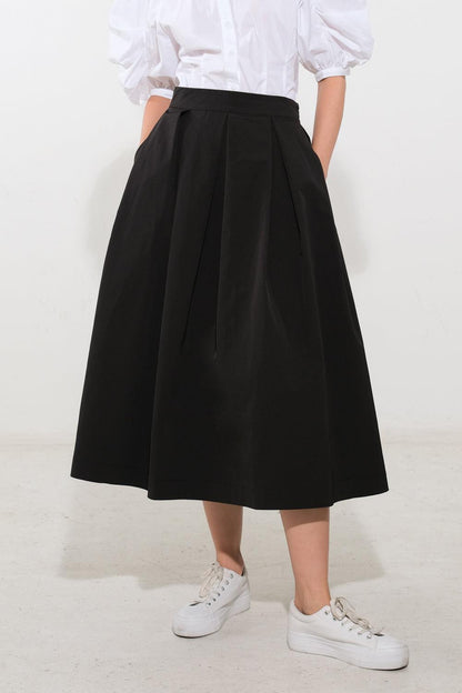 Love of Mine Woven Midi Skirt