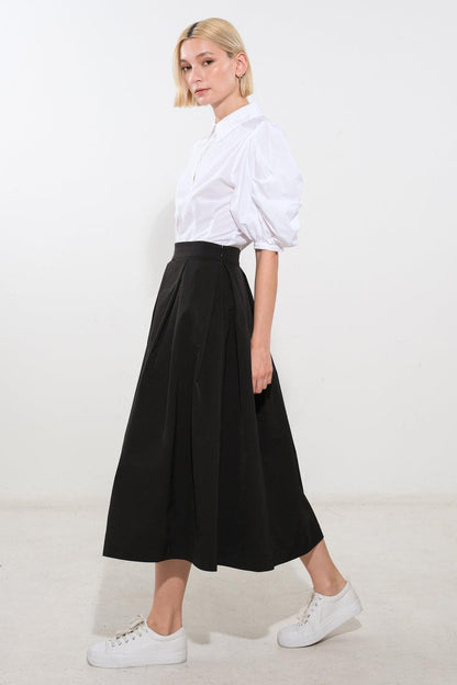 Love of Mine Woven Midi Skirt