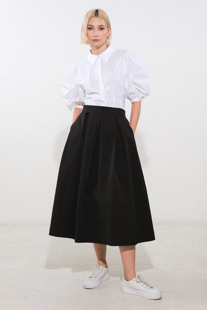 Love of Mine Woven Midi Skirt