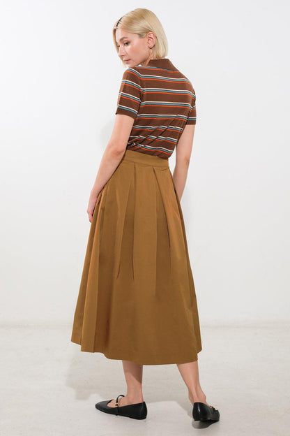 Love of Mine Woven Midi Skirt