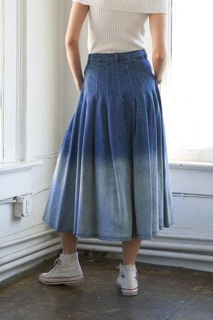State of Mind Denim Midi Skirt