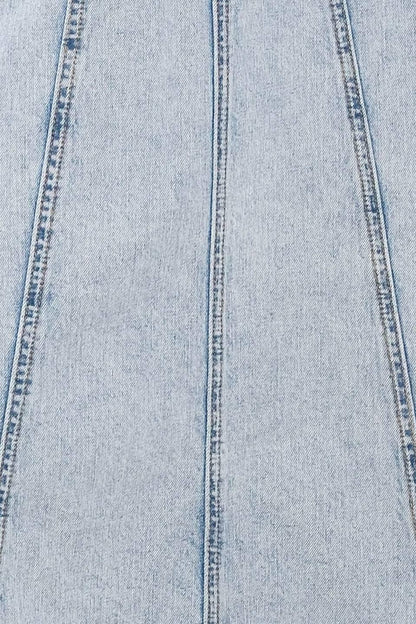 Urban Cowgirl Denim Midi Skirt