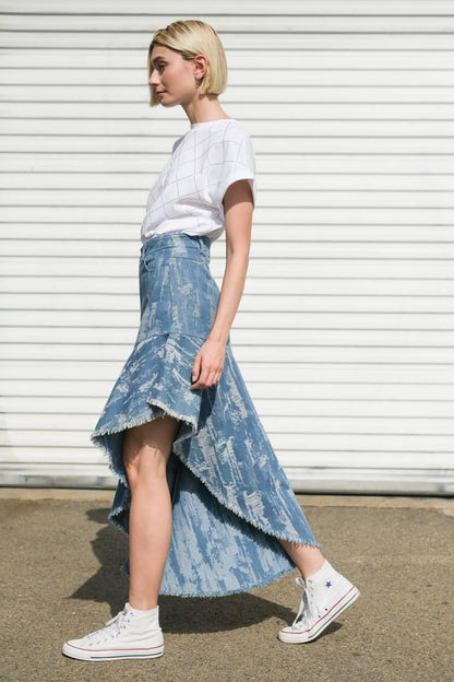 Breezy Adoration Denim Skirt