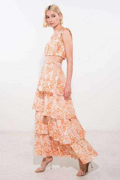There in My Mind Woven Maxi Skirt