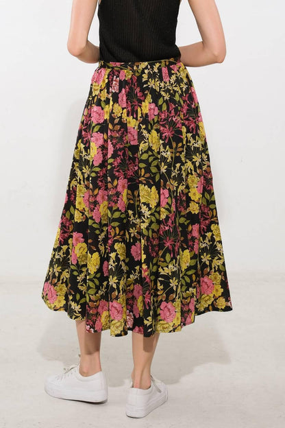 Love You More Woven Midi Skirt