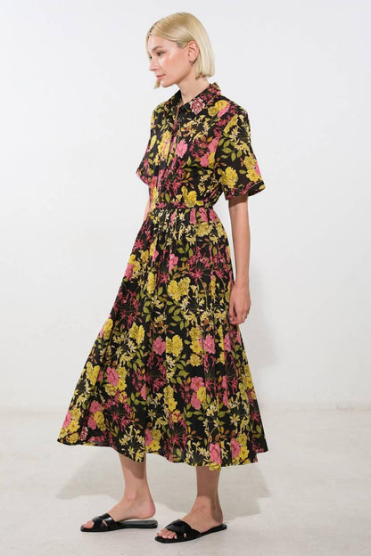 Love You More Woven Midi Skirt