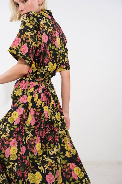 Love You More Woven Midi Skirt